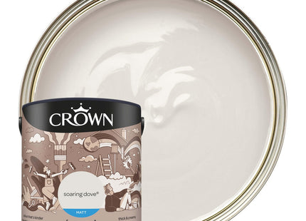 Crown Soaring Dove Matt Emulsion 2.5 Litre Walls+Ceilings