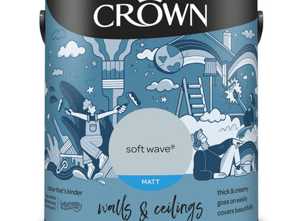 Crown Soft Wave 2.5 Litre Walls & Ceilings Matt Emulsion