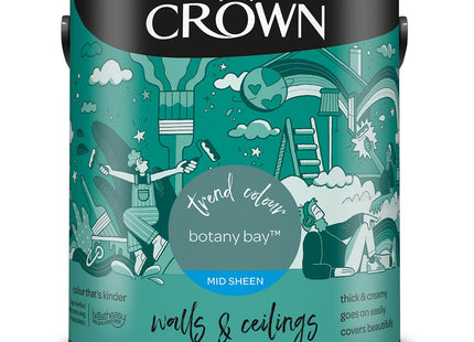 Crown Botany Bay 2.5 Litre Walls & Ceilings Silk Emulsion