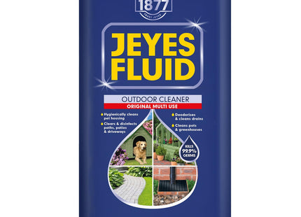 Jeyes Fluid Classic Outdoor Cleaner Premium Patio Cleaner Concentrate Makes 100 Litre Heavy Duty Disinfectant for Patios, Kills 99.9% Bacteria 5 Litre