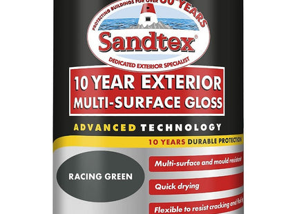 Sandtex 10 Year Exterior Multi Surface Gloss 750ml Racing Green