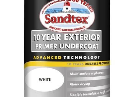 Sandtex 10 Year QD Primer Undercoat White 750ml