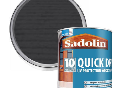 Sadolin Quick Dry UV Protection Woodstain - Grey Shadow - 1 Litre