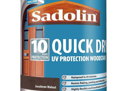 Sadolin Quick Dry Woodstain Jacobean Walnut 1 Litre