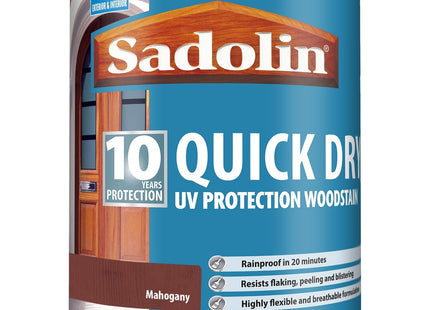 Sadolin - Quick Dry Woodstain Mahogany 1 Litre