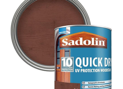 Sadolin Quick Dry UV Protection Woodstain - Teak - 1 Litre