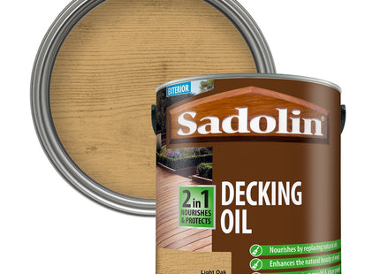 Sadolin Decking Oil (2 in 1) New 2.5 Litre Colour - Light Oak