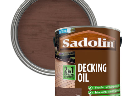 Sadolin Decking Oil (2 in 1) New 2.5 Litre Colour - Teak