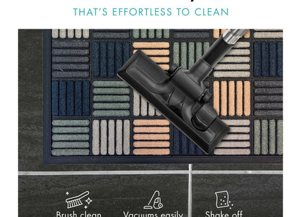 Gardman Mighty Mats Scrape 'N' Sorb Door Mat Indoor & Sheltered Outdoor Dirt Trapper Rug with Rubber Back 40 x 60cm Parquet Multi P00028213