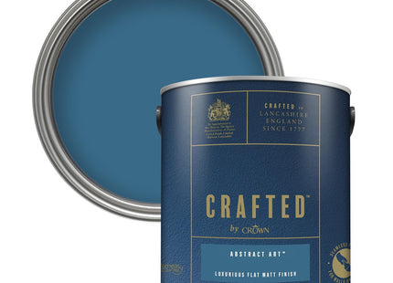 Crown Crafted Abstract Art Matt Emulsion Rich Dark Blue Paint 2.5 Litre