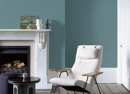 Crown Crafted Button Box Matt Emulsion Muted Blue Green Paint 2.5 Litre