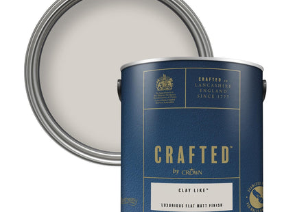Crown Crafted Clay Like Matt Emulsion Warm Beige Paint 2.5 Litre