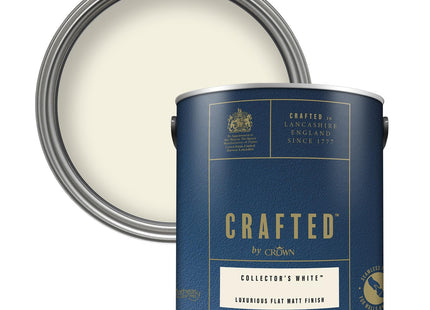 Crown Crafted Collector's White Matt Emulsion Warm Off White Paint 2.5 Litre