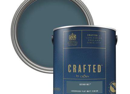 Crown Crafted Genuine Matt Emulsion Dark Teal Paint 2.5 Litre