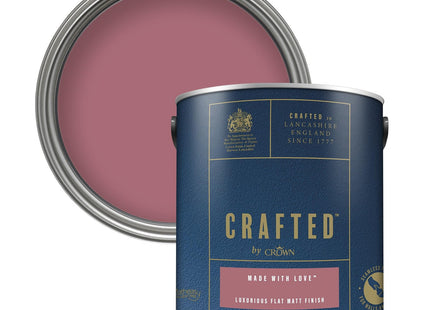 Crown Crafted Made With Love Matt Emulsion Dusky Blush Pink Paint 2.5 Litre
