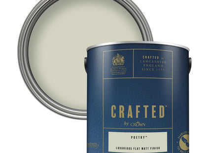 Crown Crafted Poetry Matt Emulsion Soft Sage Green Paint 2.5 Litre