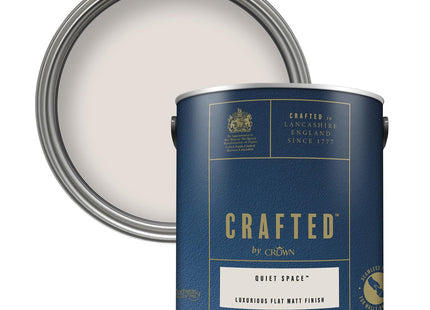 Crown Crafted Quiet Space Matt Emulsion Light Clay Pink Paint 2.5 Litre