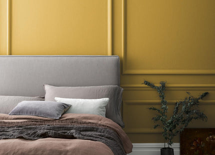 Crown Crafted Yarn Matt Emulsion Mustard Yellow Paint 2.5 Litre