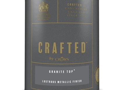 Crown Crafted Granite Top Metallic Emulsion Paint for Walls & Wood 1.25 Litre