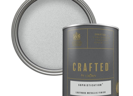 Crown Crafted Sophistication Metallic Emulsion Paint for Walls & Wood 1.25 Litre