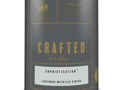 Crown Crafted Sophistication Metallic Emulsion Paint for Walls & Wood 1.25 Litre