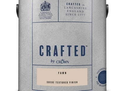 Crown Crafted Suede Fawn Beige Paint for Walls & Ceilings 2.5 Litre