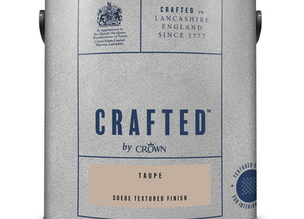 Crown Crafted Suede Taupe Paint for Walls & Ceilings 2.5 Litre