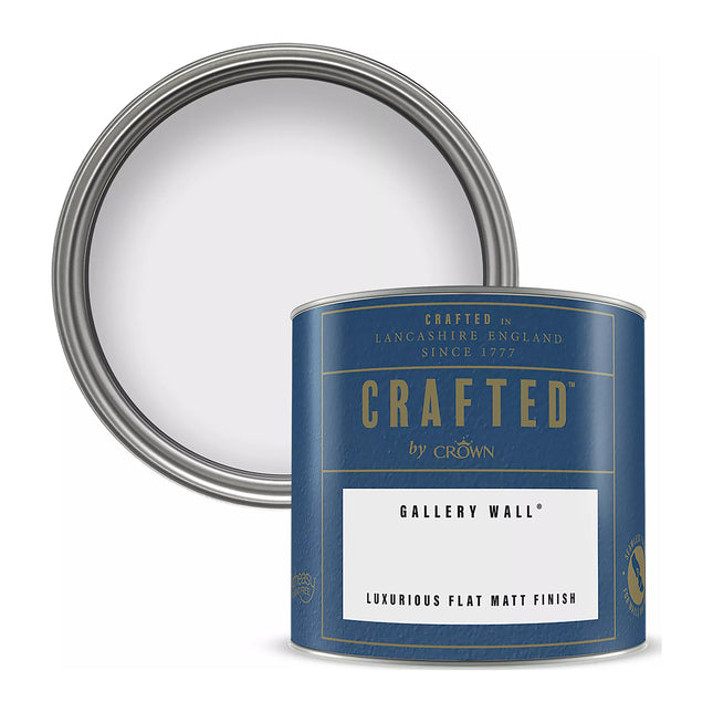 Crown Crafted Luxurious Flat Matt Emulsion (Gallery Wall, 125ml)