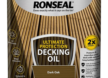 Ronseal Ultimate Protection Decking Oil Dark Oak 2.5 Litre