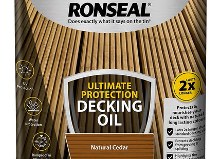 Ronseal Ultimate Protection Decking Oil Natural Cedar 2.5 Litre