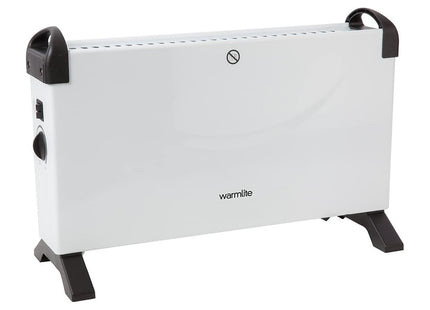 Warmlite Convection heater with an Adjustable Thermostat and Overheat Protection, 2000W, White WL41007