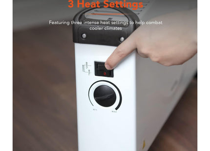Warmlite Convection heater with an Adjustable Thermostat and Overheat Protection, 2000W, White WL41007