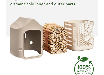Elho Cosy Insect Hotel 18cm Insecthotel - Mushroom Beige