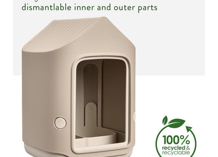 Elho Cosy Bird Feeder 18cm Birdfeeder - Mushroom Beige