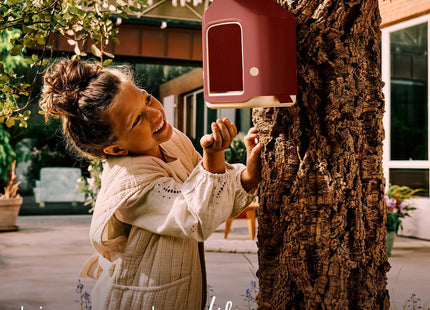 Elho Cosy Bird Feeder 18cm Birdfeeder - Tuscan Red