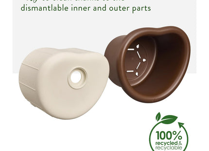 Elho Organic Bird House 25cm Birdhouse - Chestnut Brown