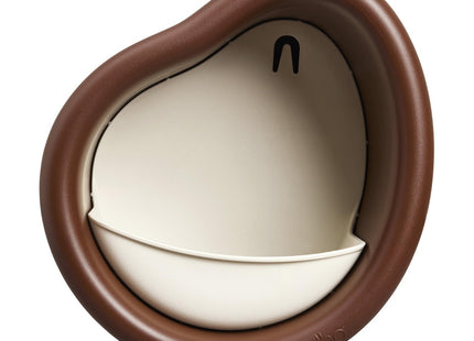 Elho Organic Bird Feeder 25cm - Bird Feeder and Bird Bath - 100% Recycled Plastic - L27.4 x W16.8 x H25.4 cm - Brown/Chestnut Brown