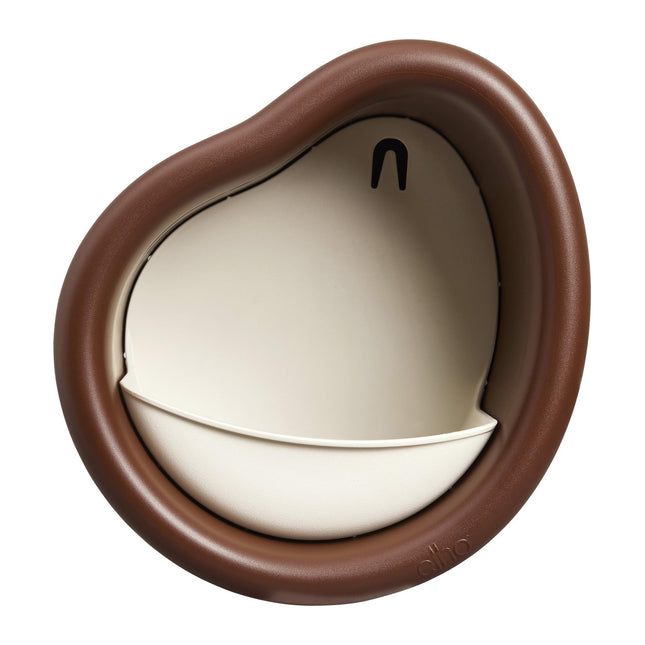 Elho Organic Bird Feeder 25cm - Bird Feeder and Bird Bath - 100% Recycled Plastic - L27.4 x W16.8 x H25.4 cm - Brown/Chestnut Brown