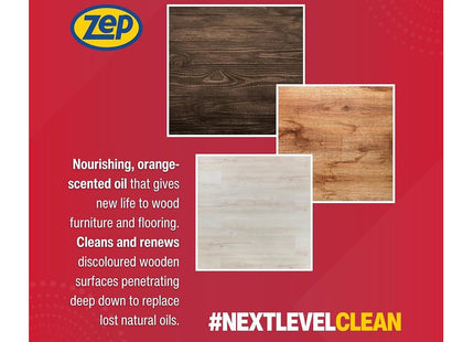 Zep Wood Polish Oil Wood Polish for Furniture 500ml