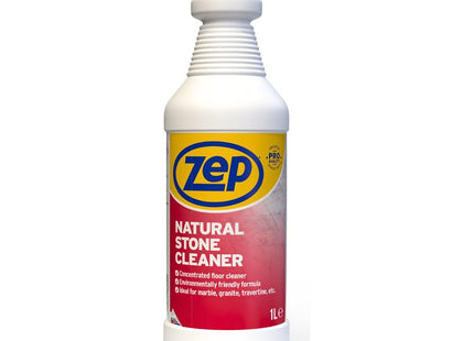 Zep Natural Stone Cleaner 1 Litre - Floor & Kitchen Worktops Cleaner, Dilutable No-Rinse Surface Solution