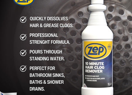 Zep Commercial 10 Minute Hair Clog Remover 1 Litre