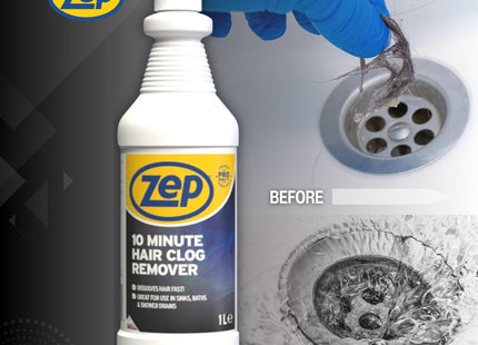 Zep Commercial 10 Minute Hair Clog Remover 1 Litre