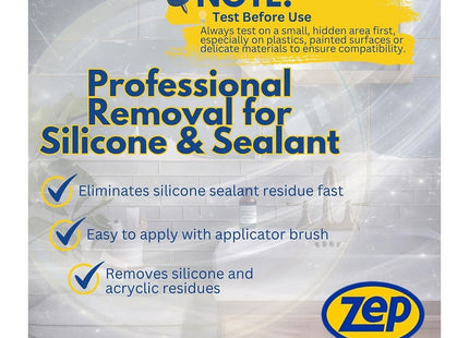 Zep Silicone Sealant Remover 100ml, Silicone Remover for Removing Bathroom with or Without A Sealant tool or Silicone Tool with Convenient Brush Cap