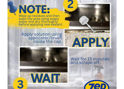 Zep Silicone Sealant Remover 100ml, Silicone Remover for Removing Bathroom with or Without A Sealant tool or Silicone Tool with Convenient Brush Cap