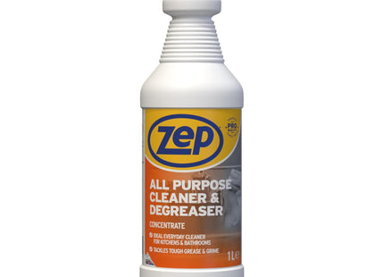 Zep All Purpose Cleaner & Degreaser Concentrate Heavy Duty Multi Surface Cleaner for Kitchen, Makes Up to 10 Litre of Solution 1 Litre