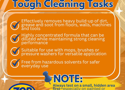 Zep Purple Degreaser Concentrate 1 Litre - Heavy Duty for Cleaning Products, Dilutes Up to 50 Litre