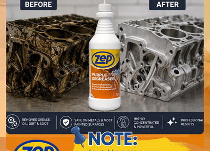 Zep Purple Degreaser Concentrate 1 Litre - Heavy Duty for Cleaning Products, Dilutes Up to 50 Litre