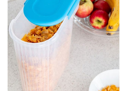 Addis Cereal Box Storage Container 500g Clear with Blue Lid 510478