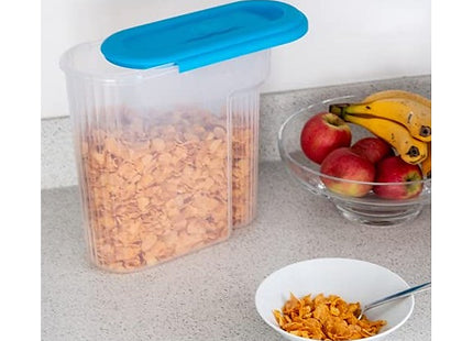 Addis Cereal Box Storage Container 500g Clear with Blue Lid 510478