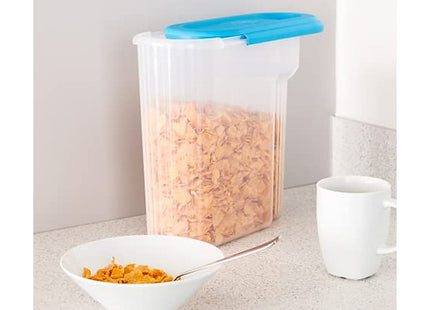 Addis Cereal Box Storage Container 500g Clear with Blue Lid 510478